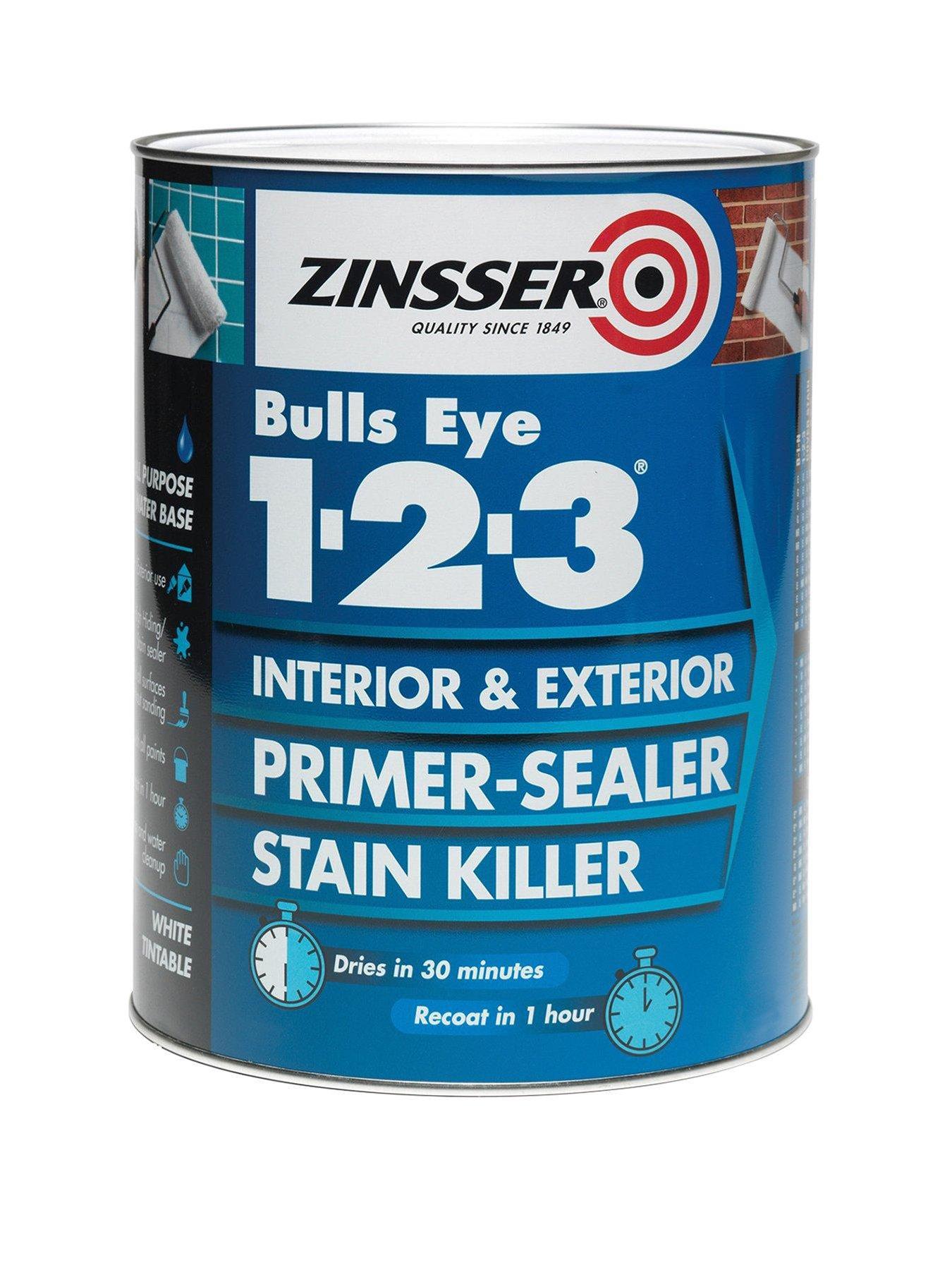 Product photograph of Zinsser Bulls Eye 1-2-3 1l from very.co.uk