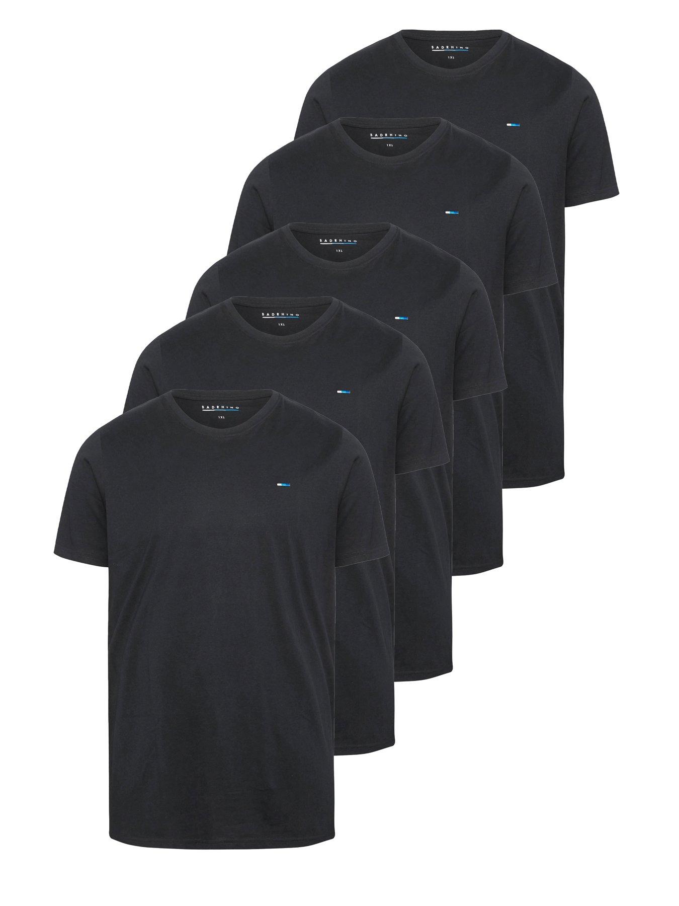 Image 5 of 5 of BadRhino 5 Pack Short Sleeve T-Shirts - Black
