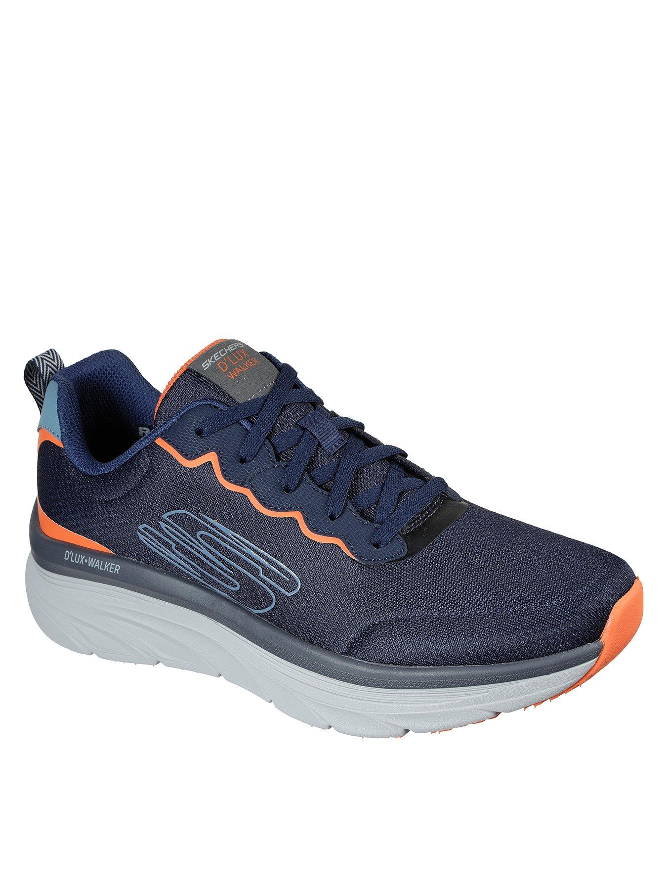 Kansen Mentaliteit verfrommeld Skechers D'Lux Walker Relaxed Fit Mesh Laced Air-Cooled Memory Foam Trainer  - Navy | very.co.uk