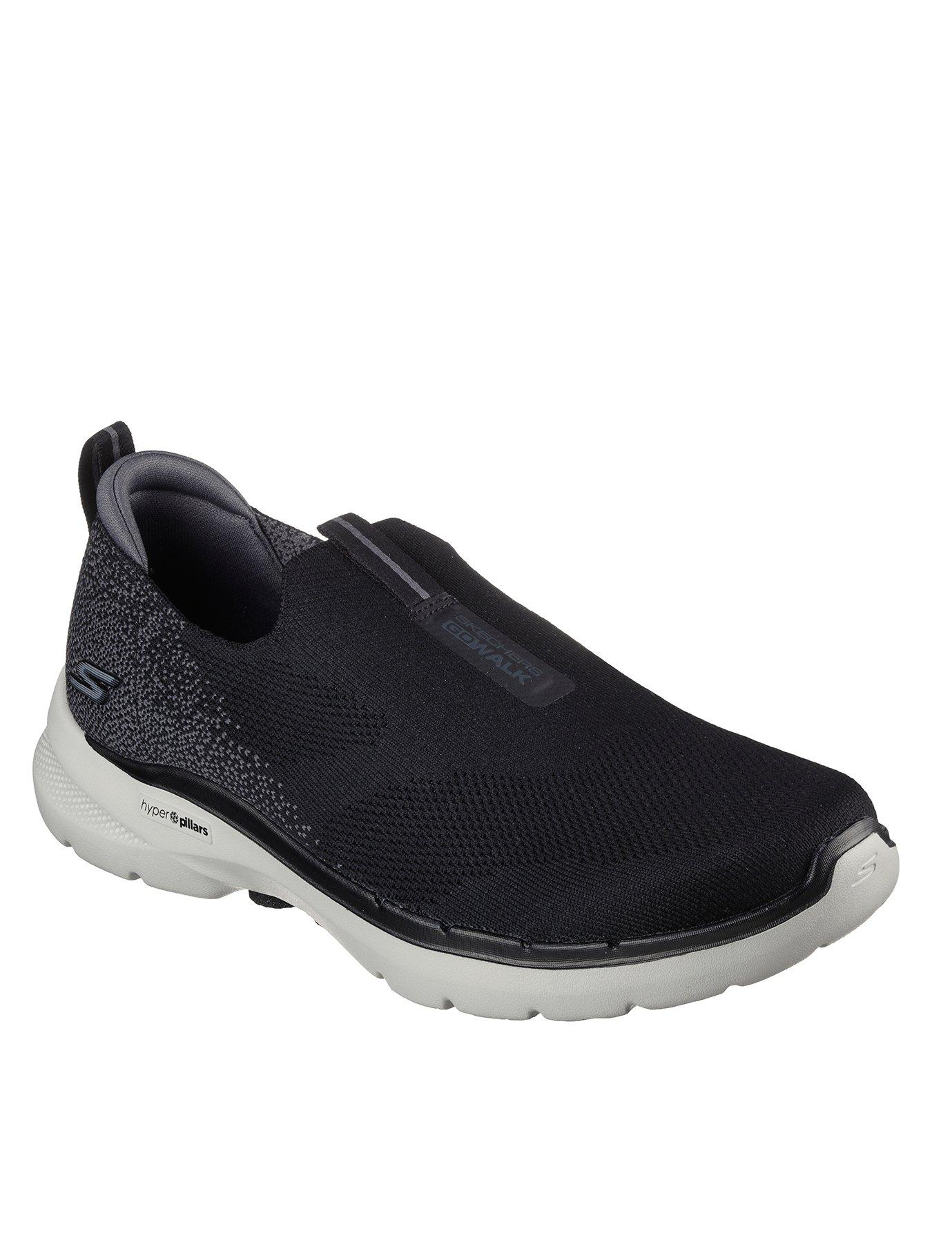 Skechers Go Walk 6 Hyper Pillar Stretch Fit Slip On Trainer - Black ...