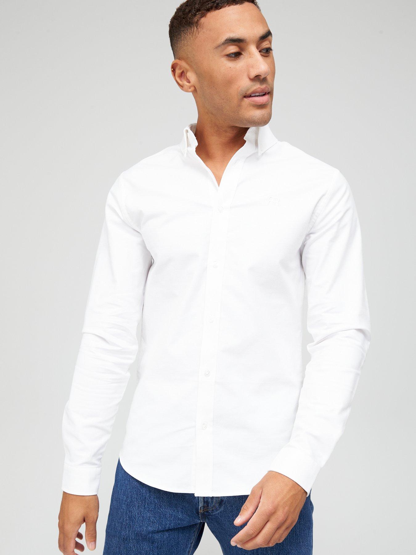 long sleeve white work shirt