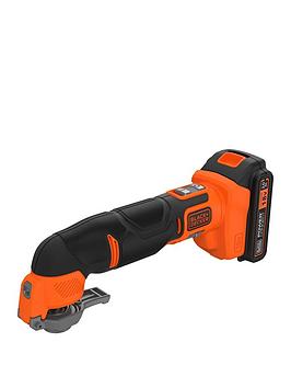 Product photograph of Black Decker 18v Oscillating Tool 2ah 400ma Kibox from very.co.uk