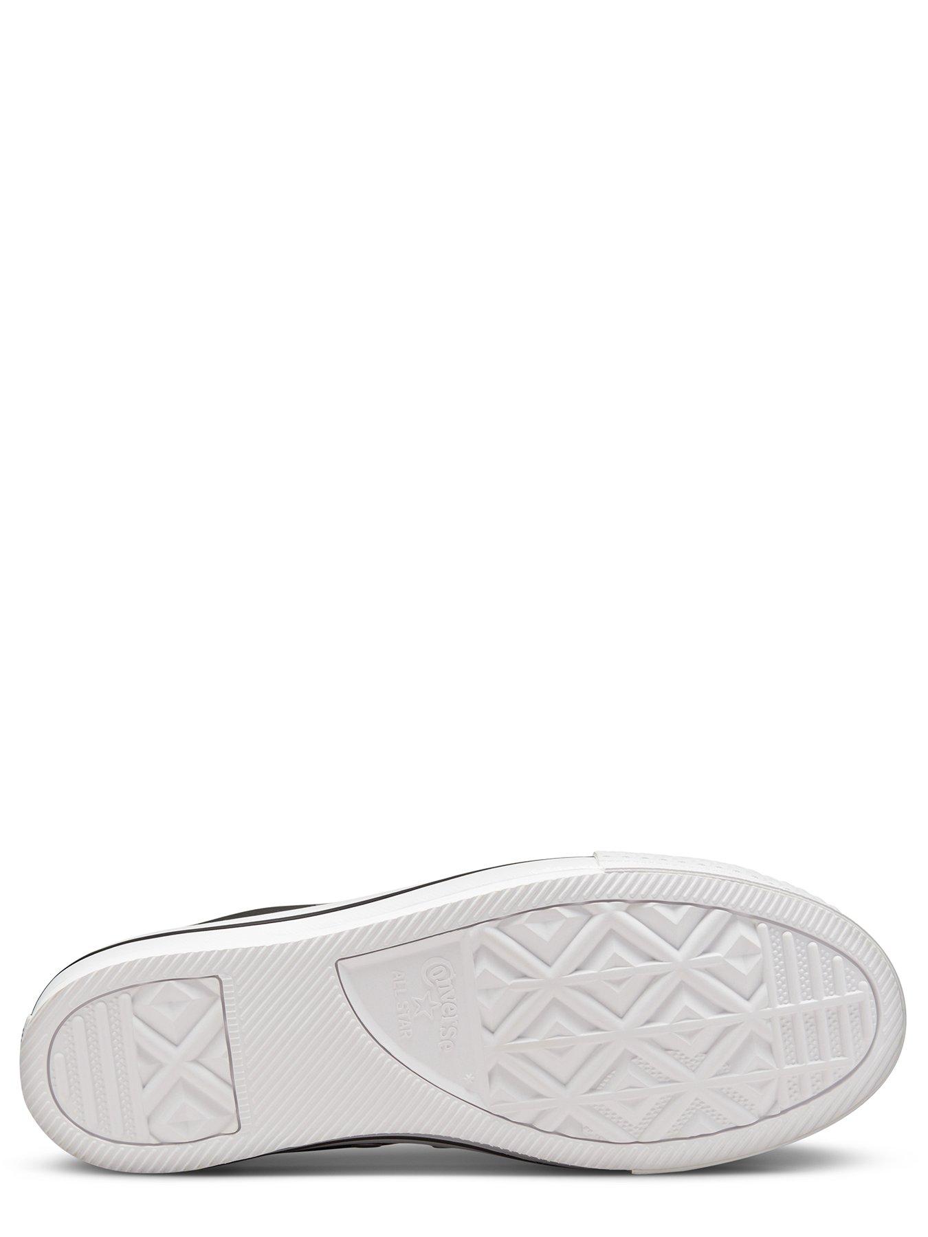 Image 5 of 6 of Converse Junior Girls Leather EVA Lift Hi Top Trainers - Black