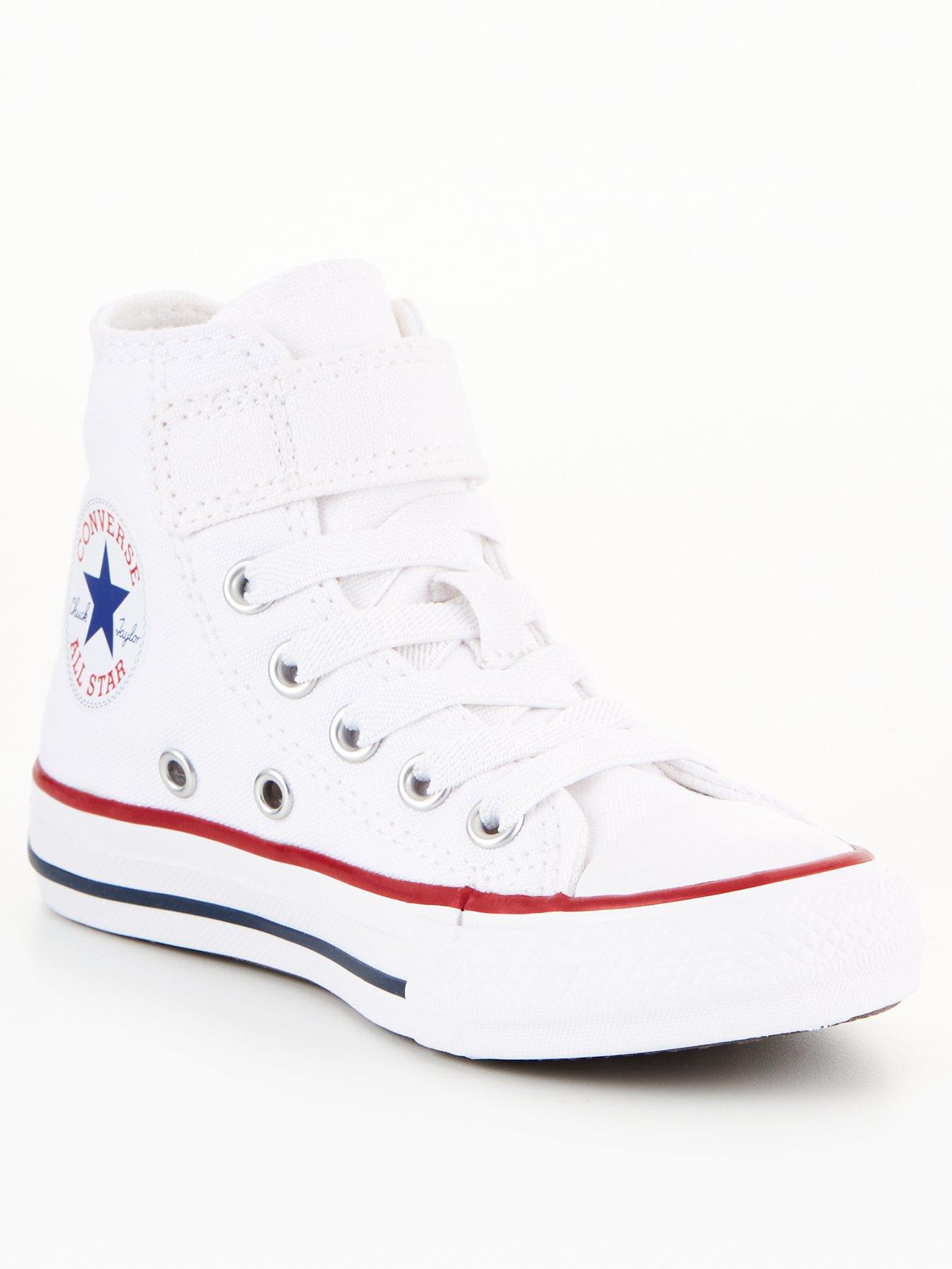 Kids size 6 white sales converse