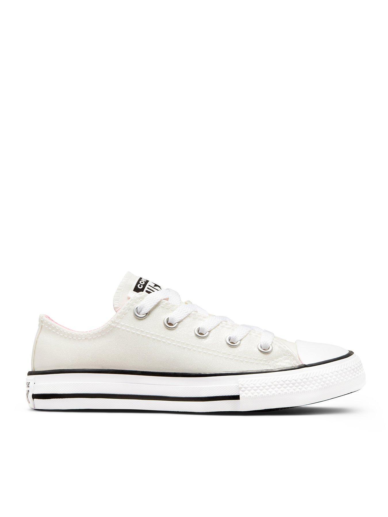 Childrens leather converse on sale trainers