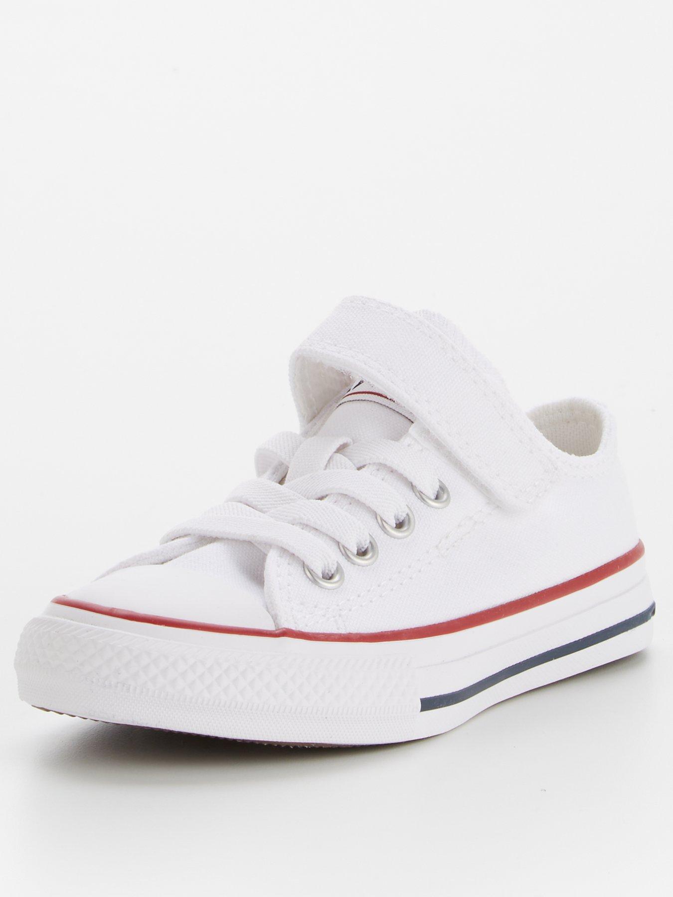 Kids Easy on Velcro Ox Trainers White