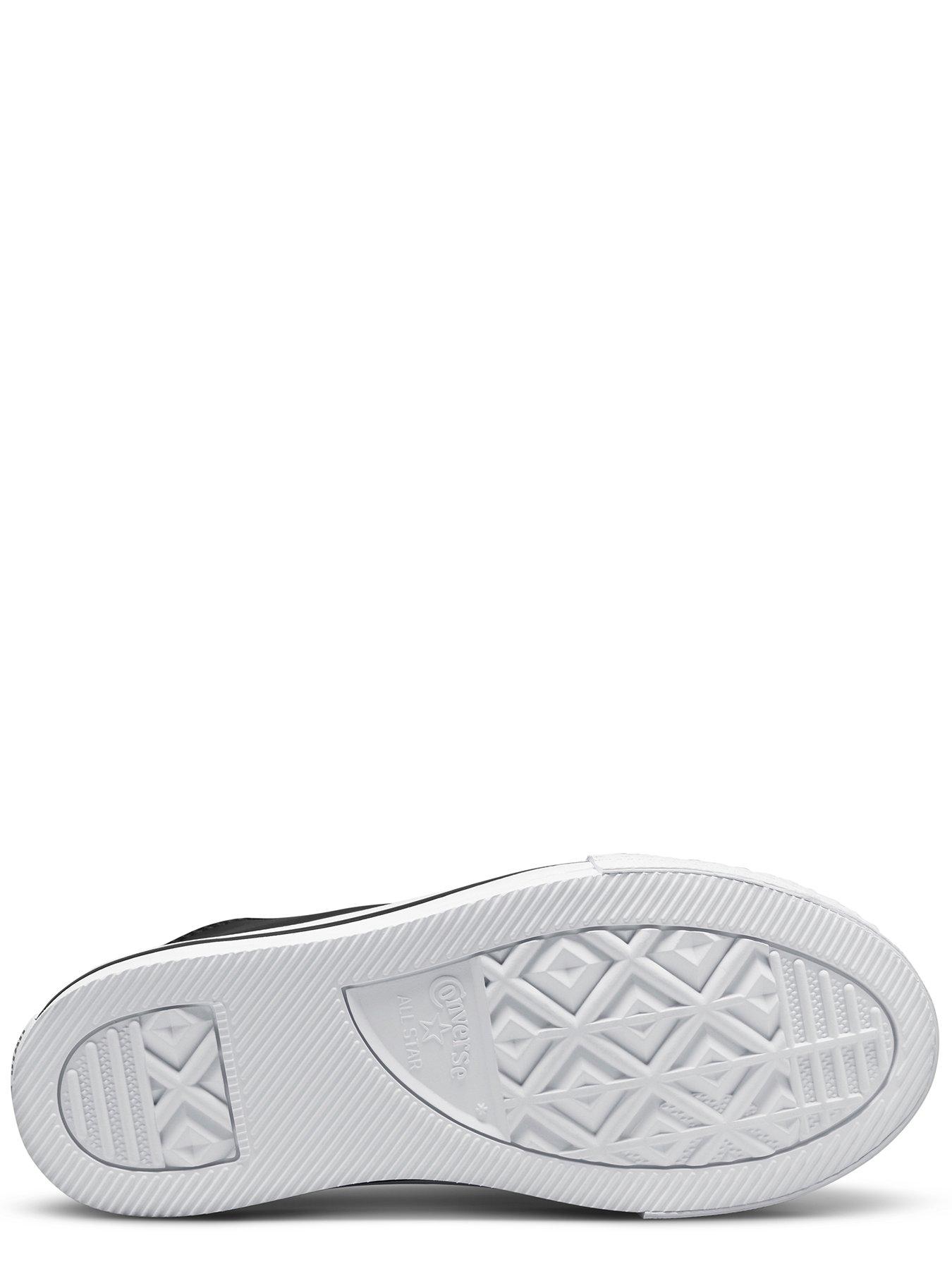 Image 5 of 7 of Converse Kids Girls Leather Eva Lift Hi Top Trainers - White/Black