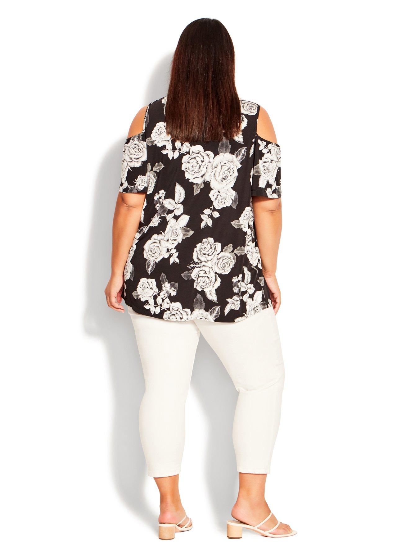 Evans cold shoulder discount tops