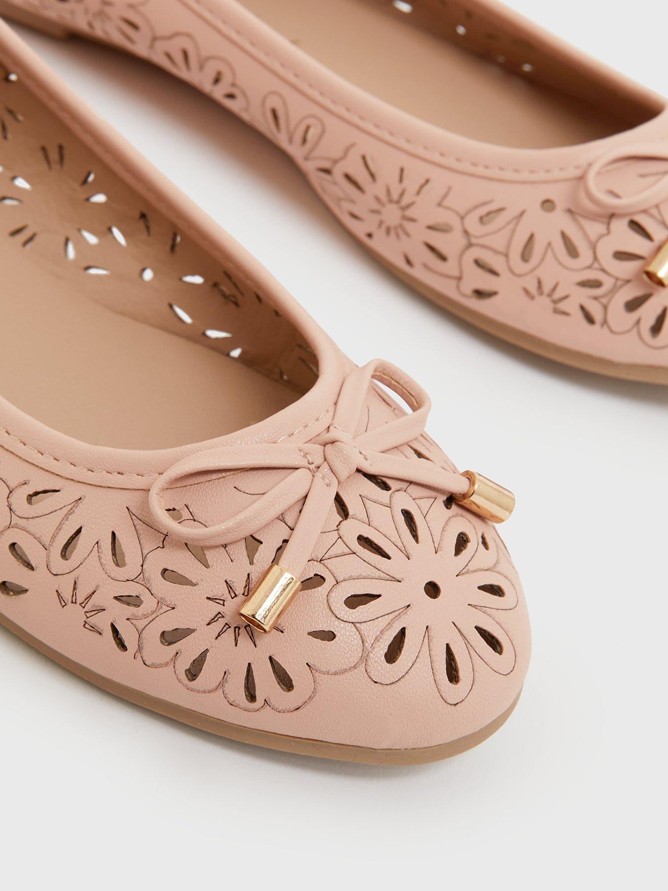 Laser cut ballet store pumps