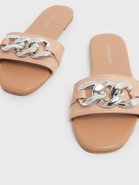 new-look-pale-pink-chain-sliders