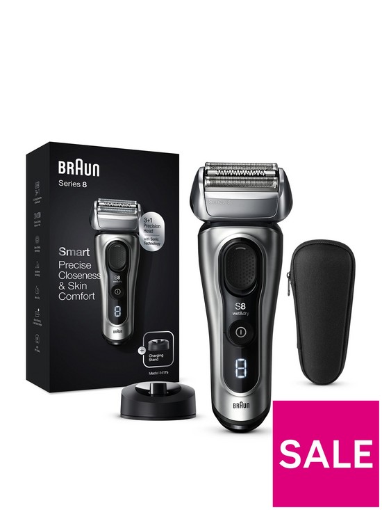 front image of braun-series-8-8417s-electric-shaver-for-men