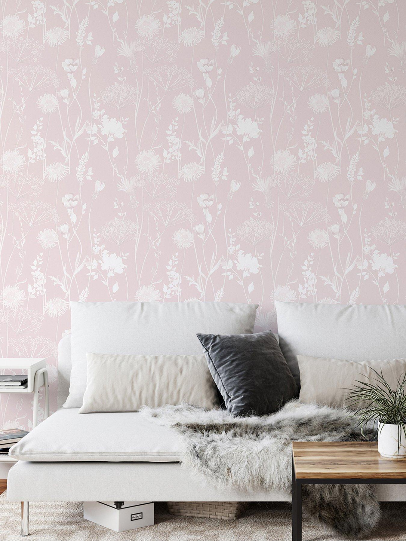 Product photograph of Catherine Lansfield Meadowsweet Wallpaper from very.co.uk