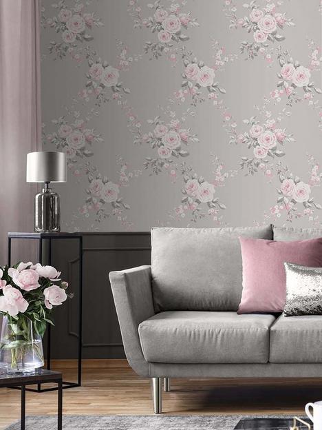 catherine-lansfield-canterbury-floral-wallpaper