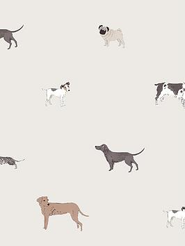 Product photograph of Sophie Allport Woof Wallpaper from very.co.uk