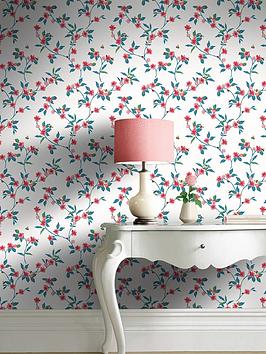 Product photograph of Cath Kidston Cath Kidson Greenwich Flowers Wallpaper from very.co.uk