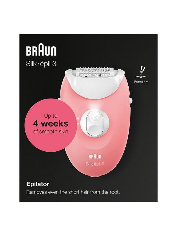 Image 2 of 5 of Braun Silk-&eacute;pil 3-176, Epilator for Long-Lasting Hair Removal, 20 Tweezer system, Smartlight technology and Massage rollers