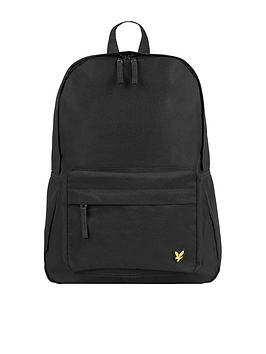 lyle & scott kids badge backpack - black