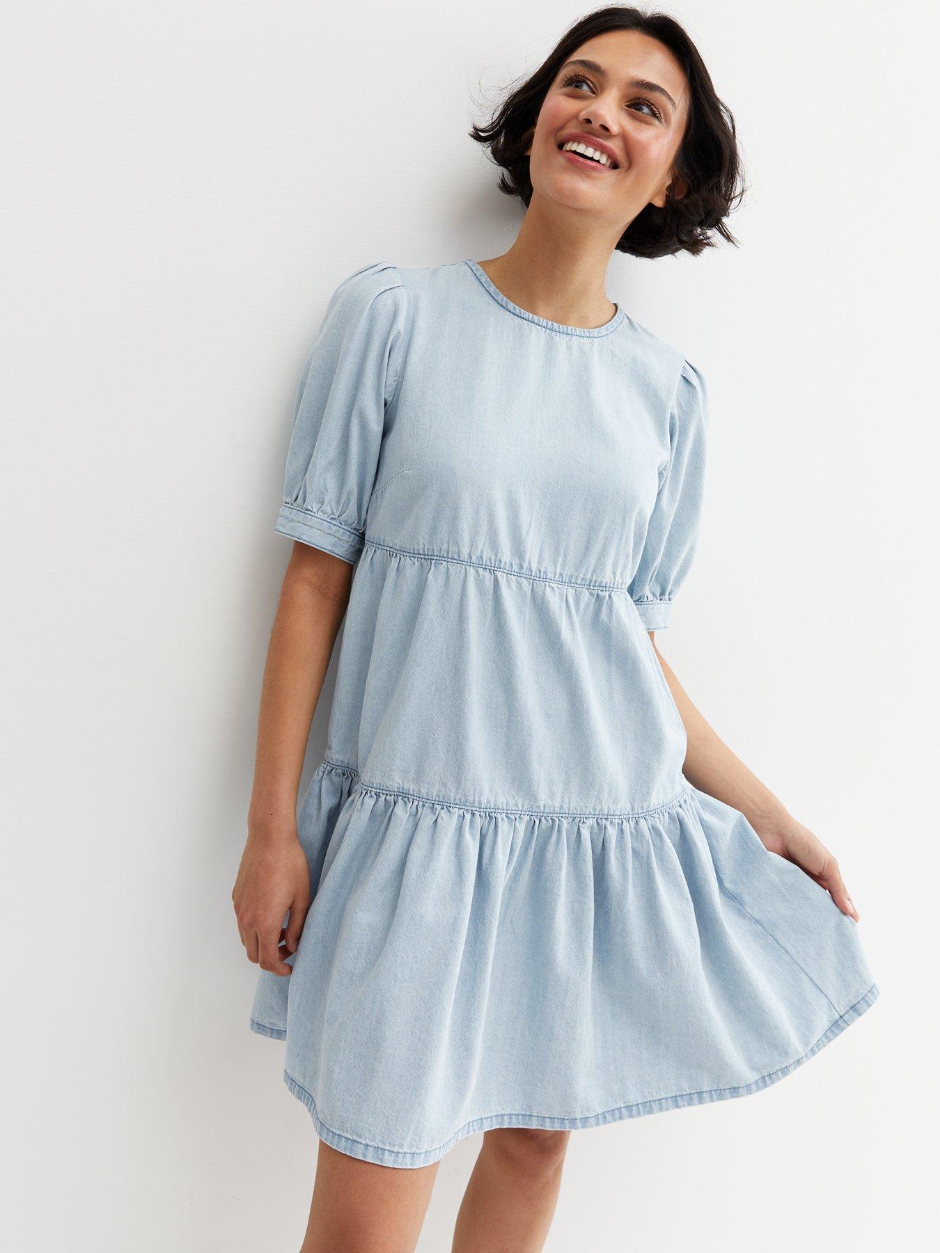 Denim smock 2024 dress uk