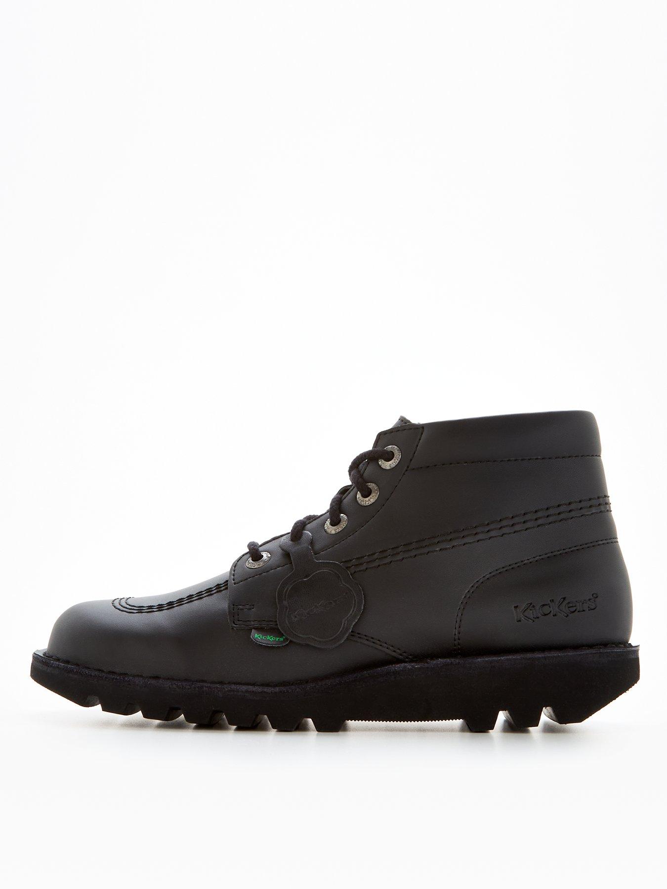 Kickers Kick Hi Vegan Shoe - Black