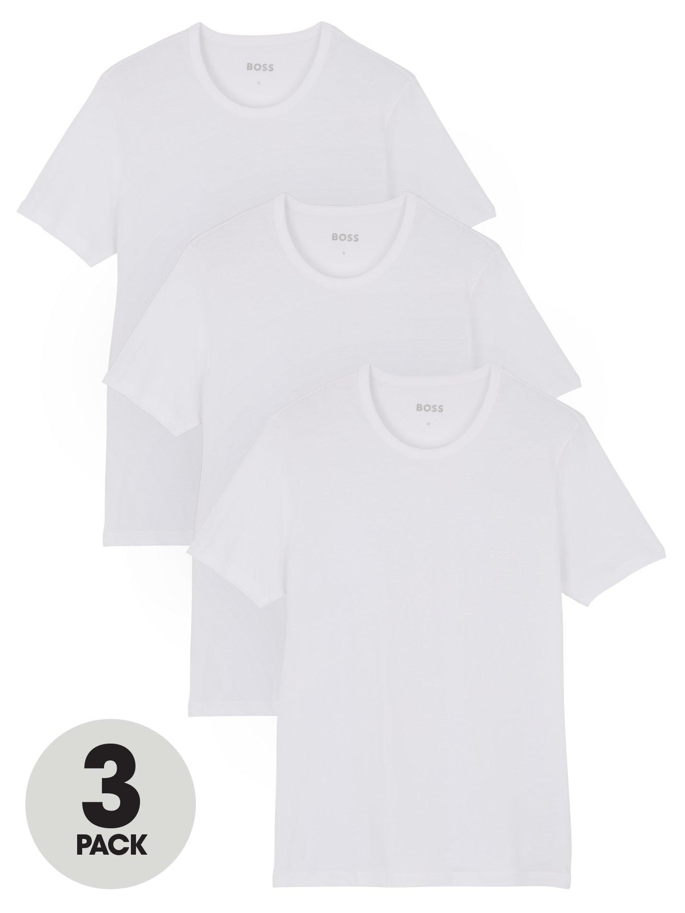 boss hugo boss multi colour triple pack t shirts