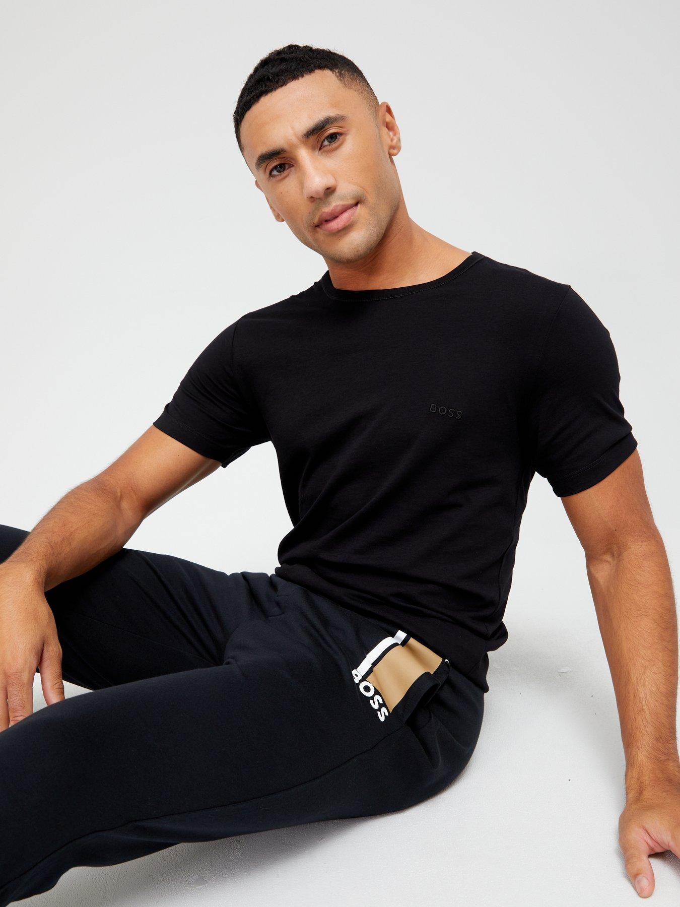 Hugo boss 3-pack classic crew neck t-shirt clearance black