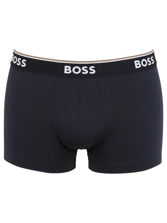 stillFront image of boss-bodywear-3-pack-power-trunks-blue
