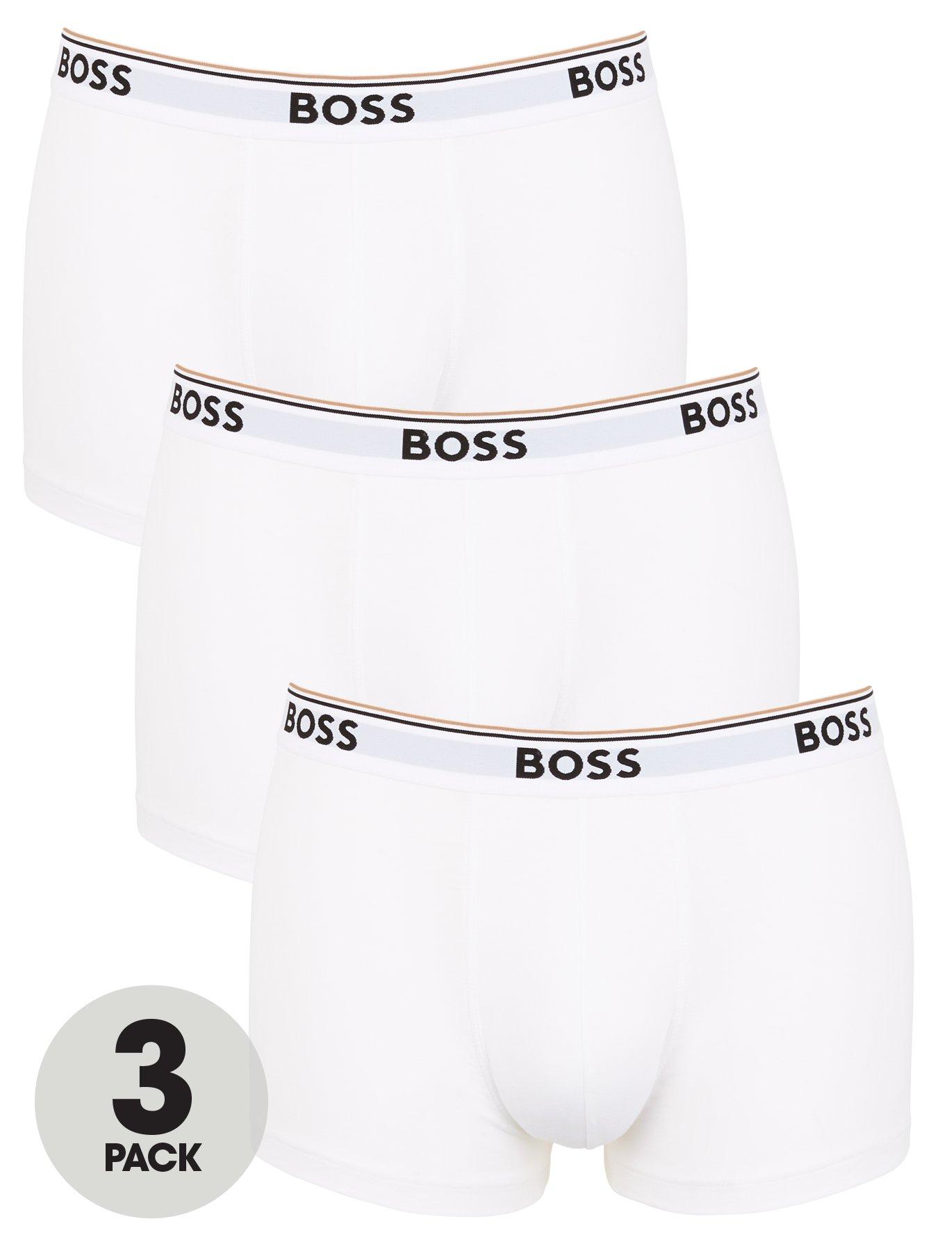 BOSS 3 Pack Power Trunks - White