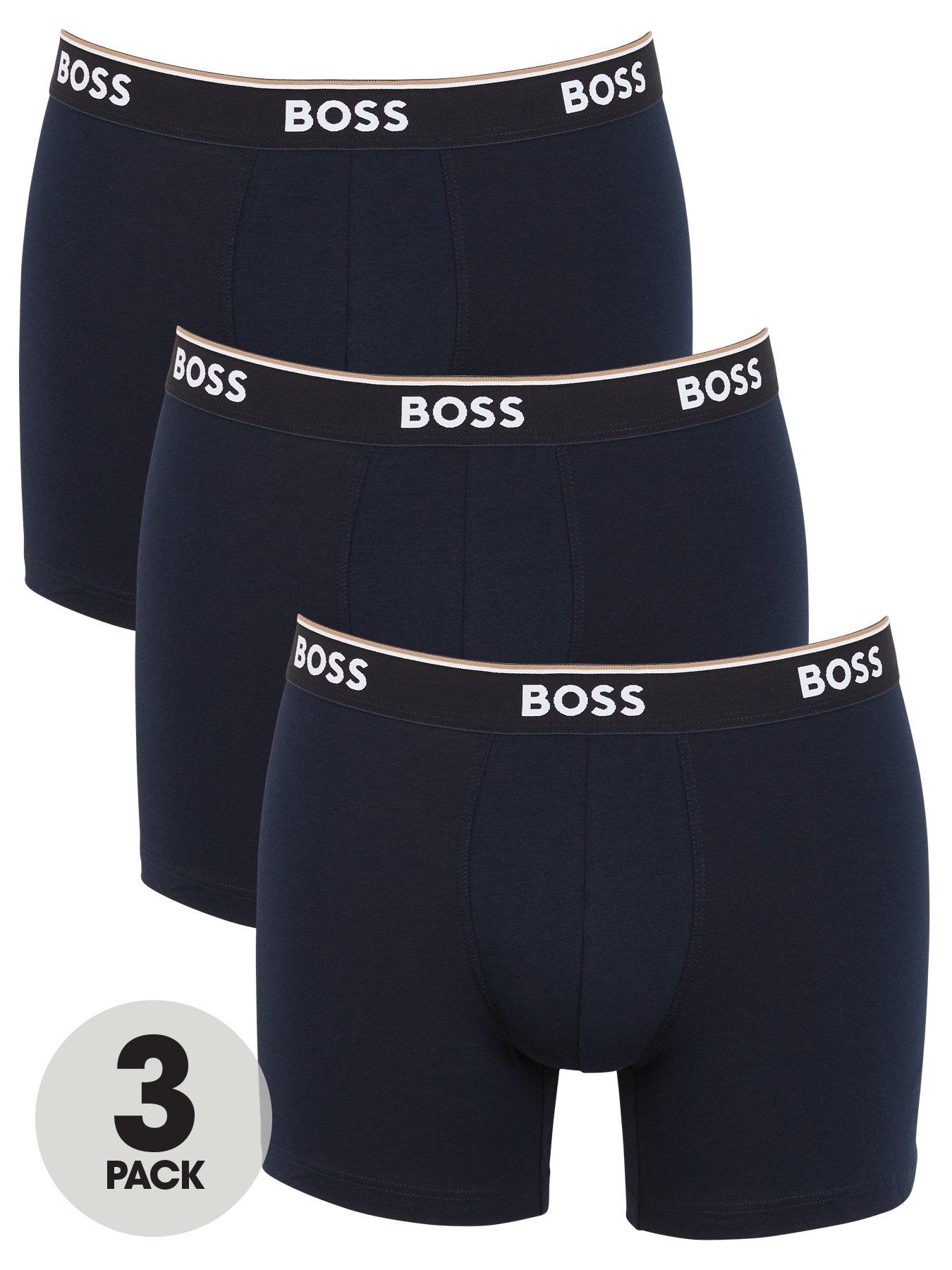 BOSS Bodywear 3 Pack Power Boxer Briefs - Blue