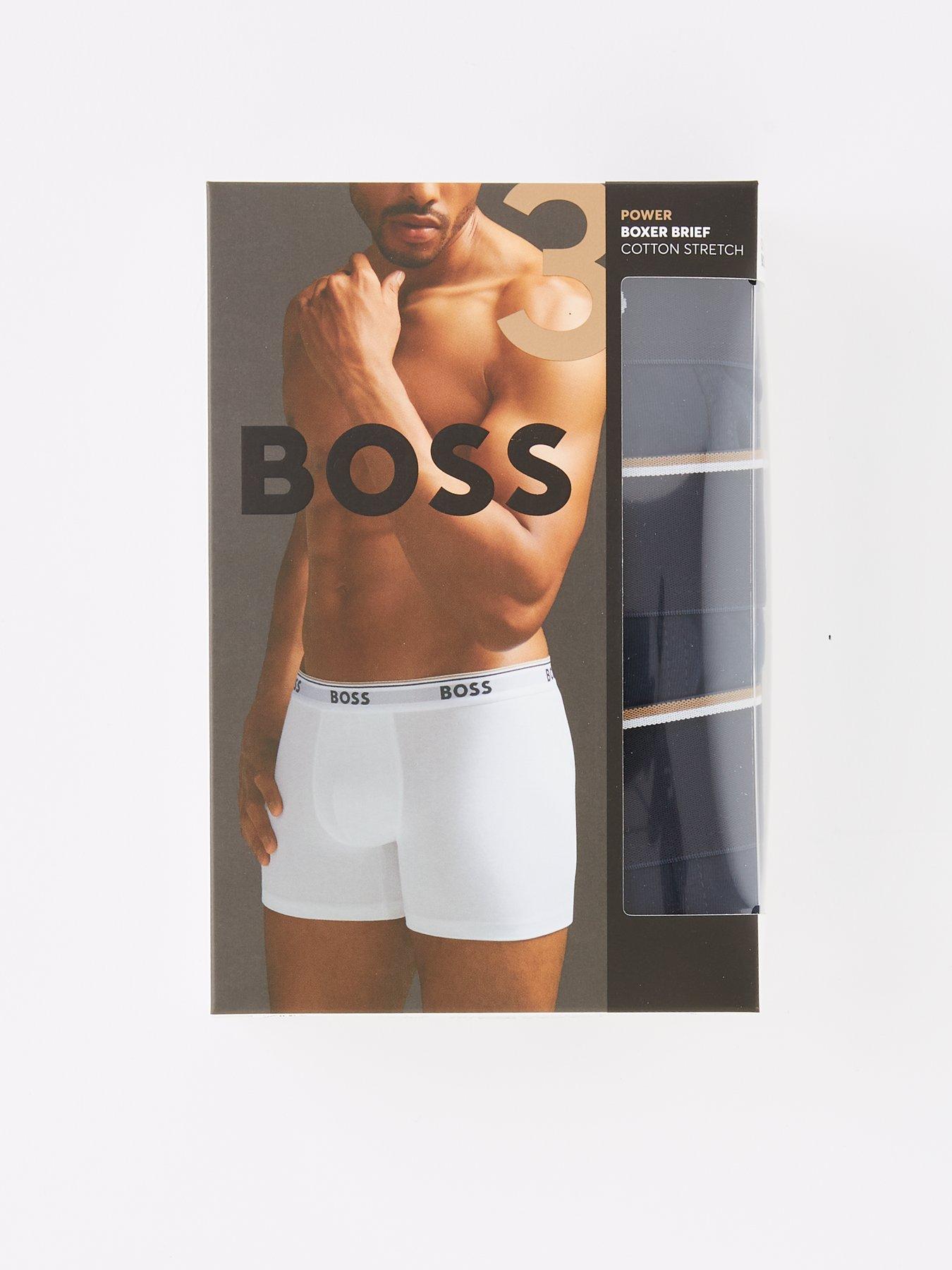 BOSS Bodywear 3 Pack Power Boxer Briefs Blue Very