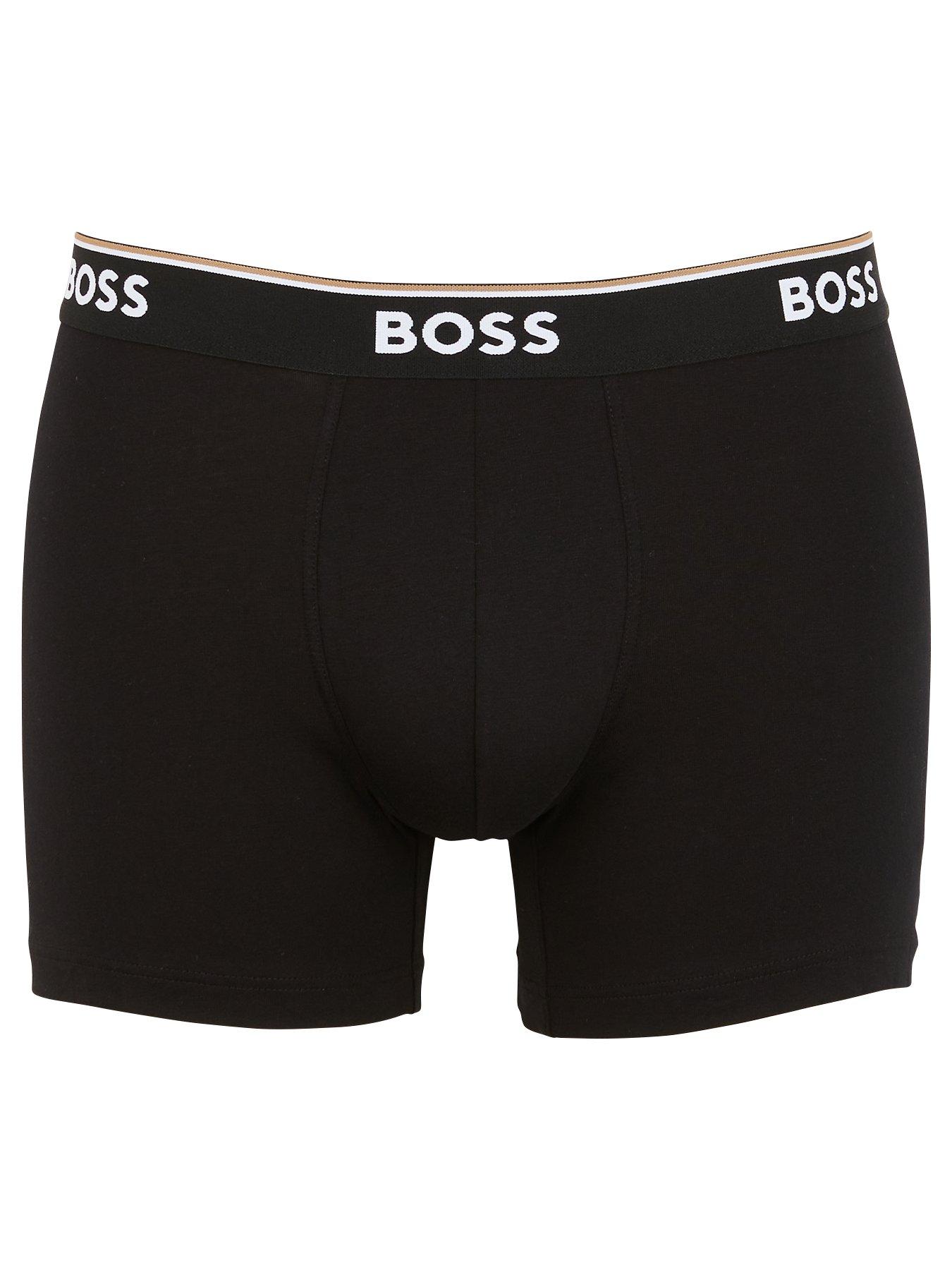 BOSS Bodywear 3 Pack Power Boxer Briefs - Black | Very.co.uk