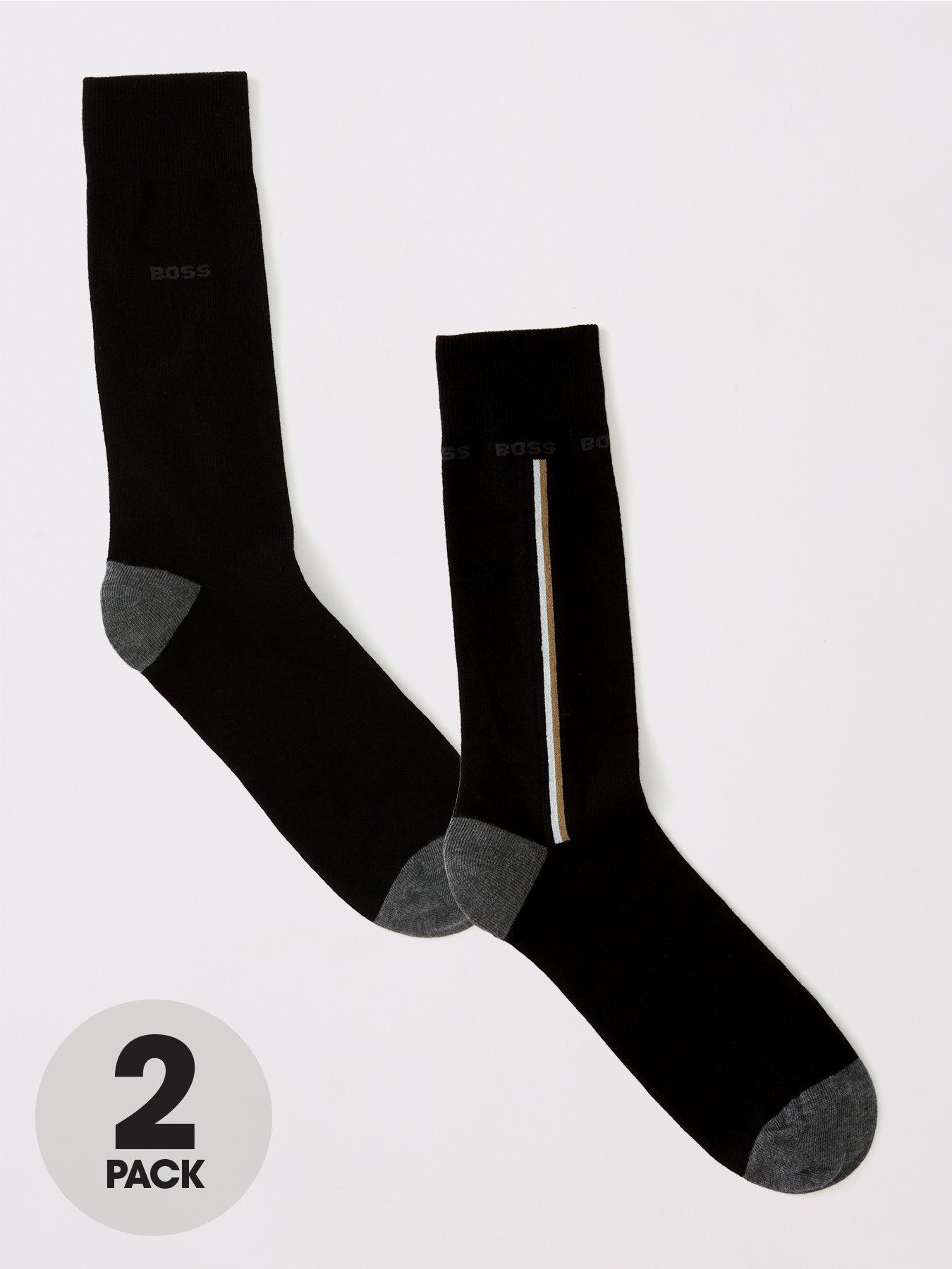 undefined Bodywear 2 Pack Iconic Socks - Black
