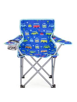 Product photograph of Volkswagen Vw Kids Camping Chair - Blue from very.co.uk