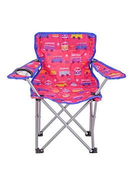 Product photograph of Volkswagen Vw Kids Camping Chair - Pink from very.co.uk