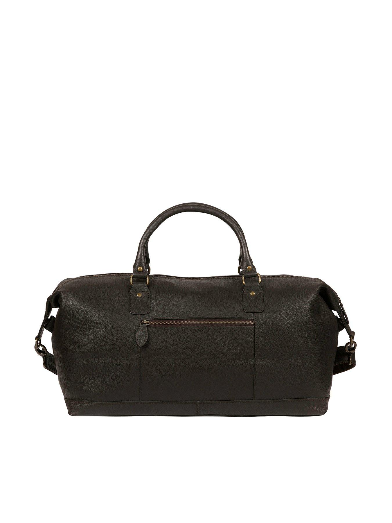 Pure Luxuries London Pure Luxuries Cargo Large Leather Holdall Bag ...