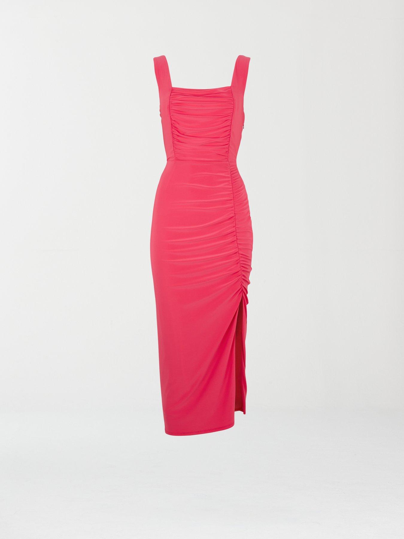 michelle keegan ruched dress