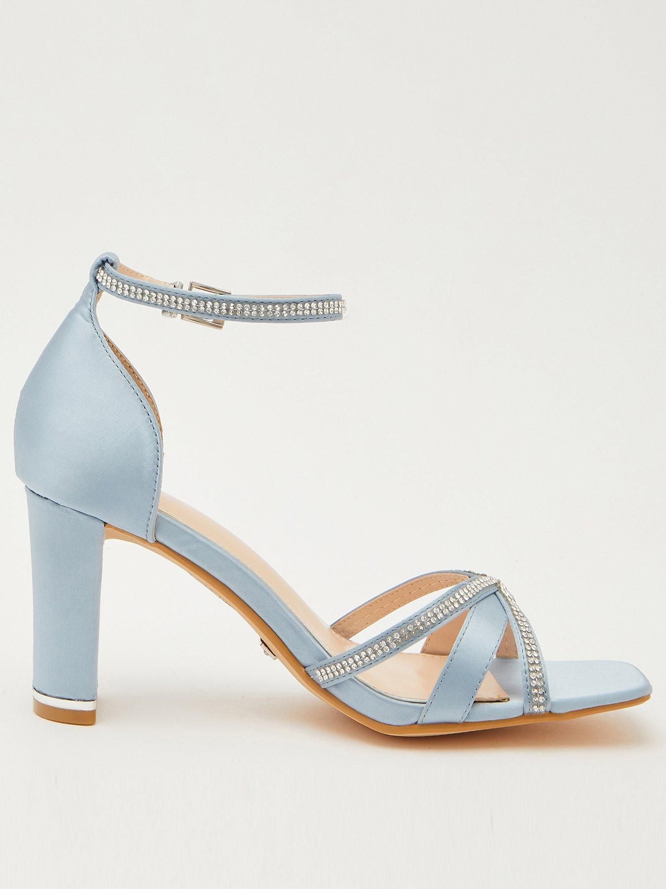 Pale hot sale blue sandals