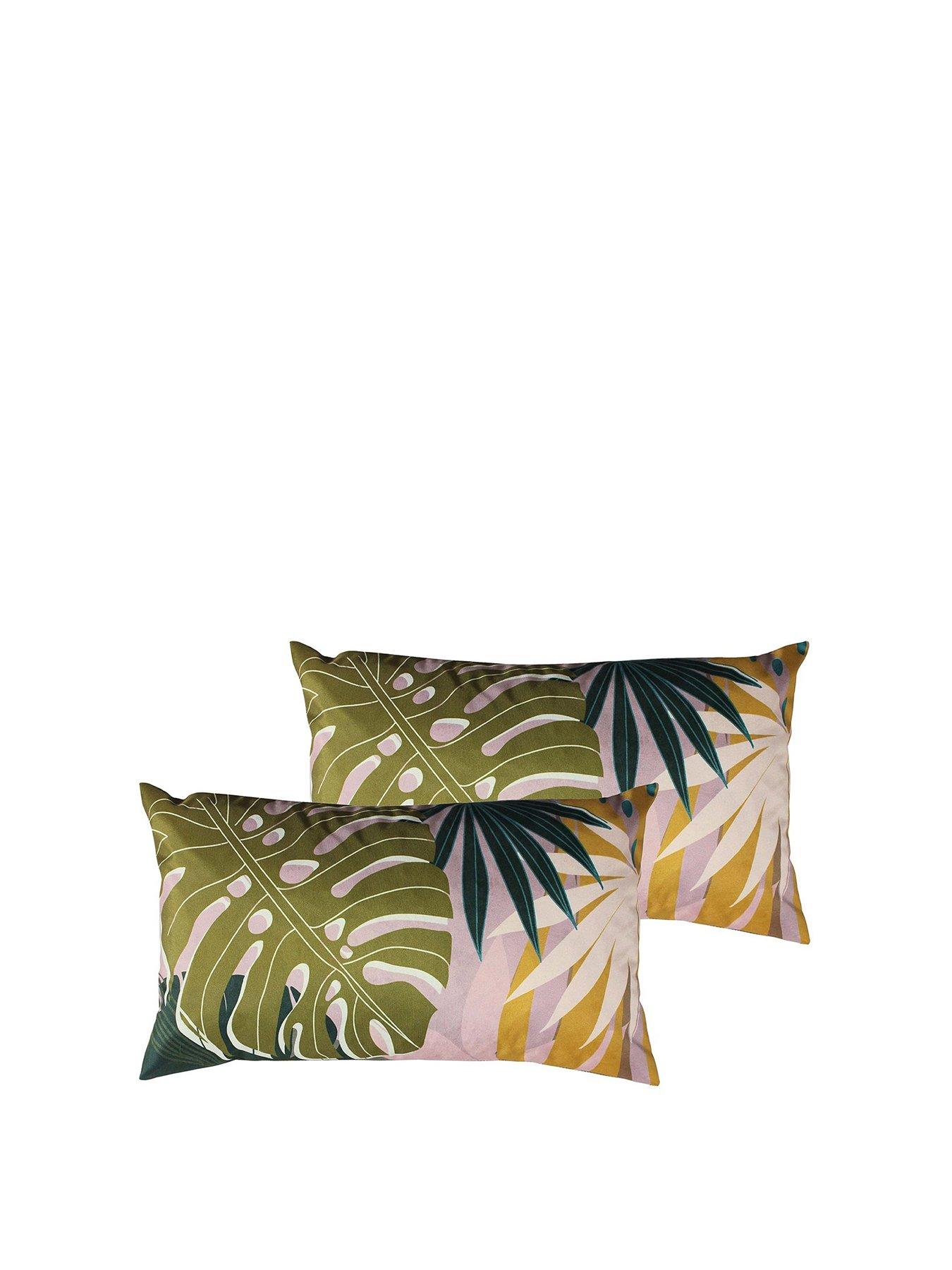 Product photograph of Furn Leafy Outdoor Cushion 2 Pack from very.co.uk