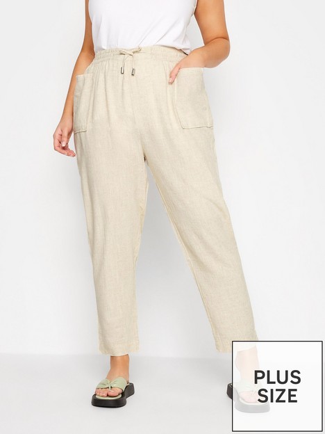 yours-pocket-linen-jogger-stone