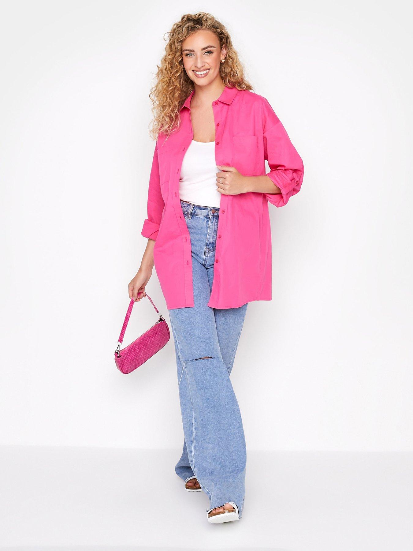 Hot pink shirt outlet outfit