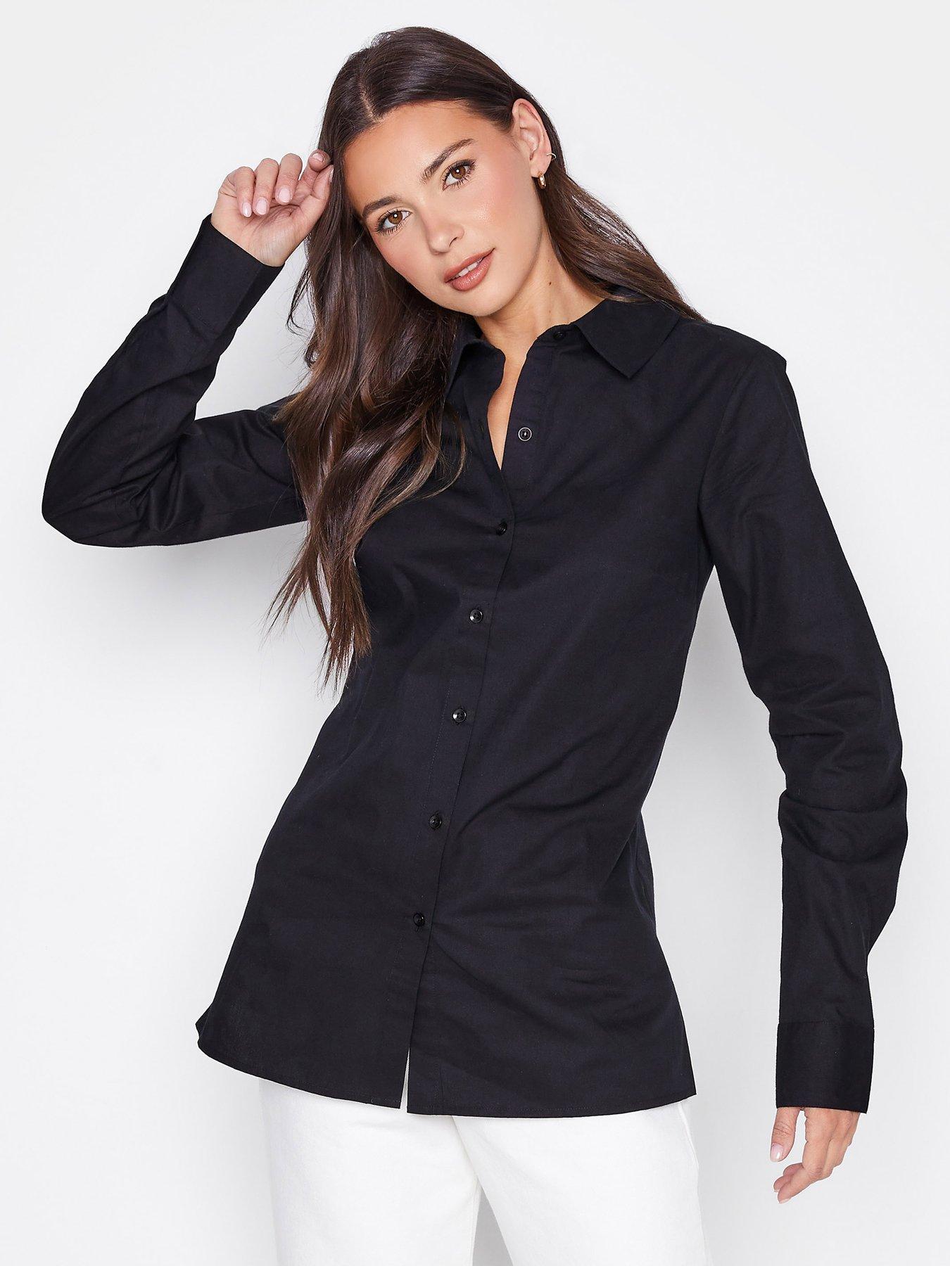 undefined Black Fitted Shirt