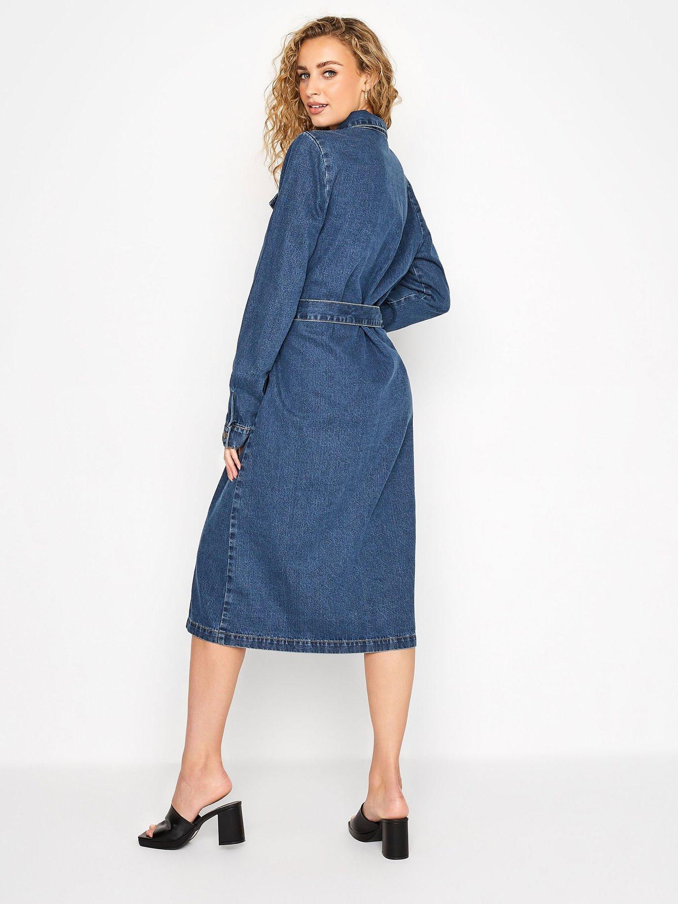 Tall denim shop shirt dress