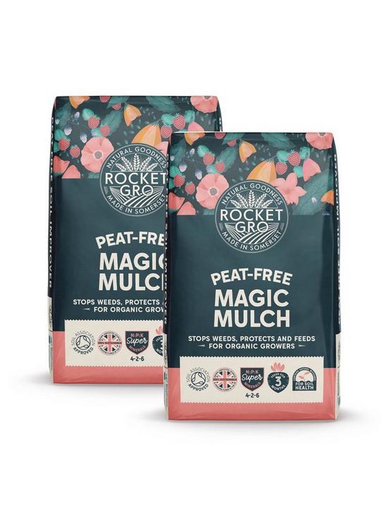 front image of pair-of-peat-free-organic-magicnbspmulch-100l