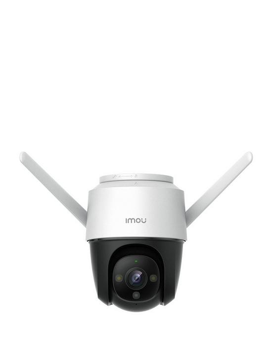 front image of imou-outdoor-pantilt-camera-1080p-full-colour-nightvision-spotlights-ai-human-detection-2-way-audio-110db-siren-local-hot-spot-connection-h265