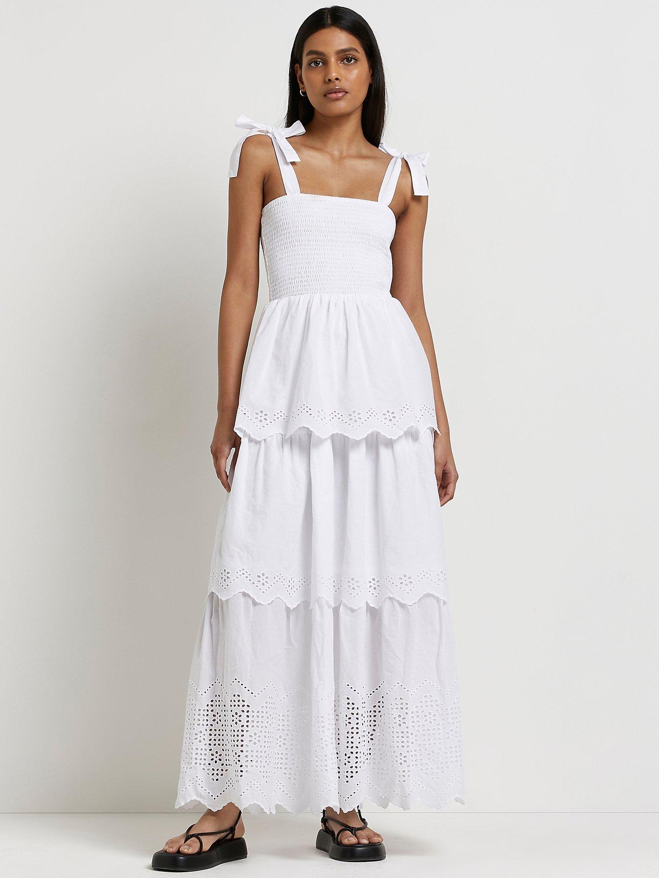 white maxi dress uk