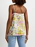  image of river-island-floral-satinnbspcami-top-yellow