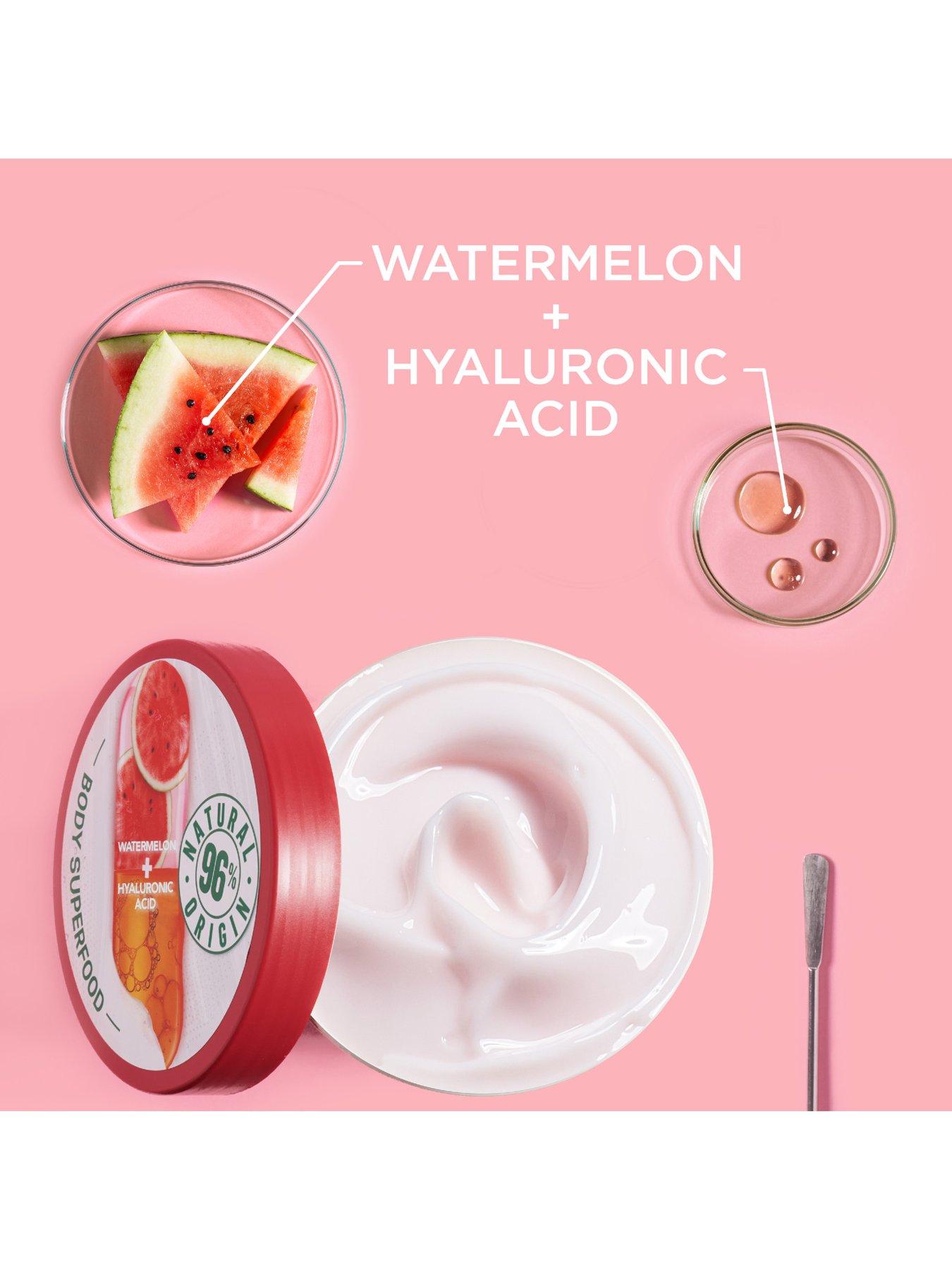 Image 3 of 5 of Garnier Body Superfood, Hydrating Gel-Cream for Body, With Watermelon &amp; Hyaluronic Acid, Body Gel-Cream for Normal Skin, Vegan Formula, 380ml