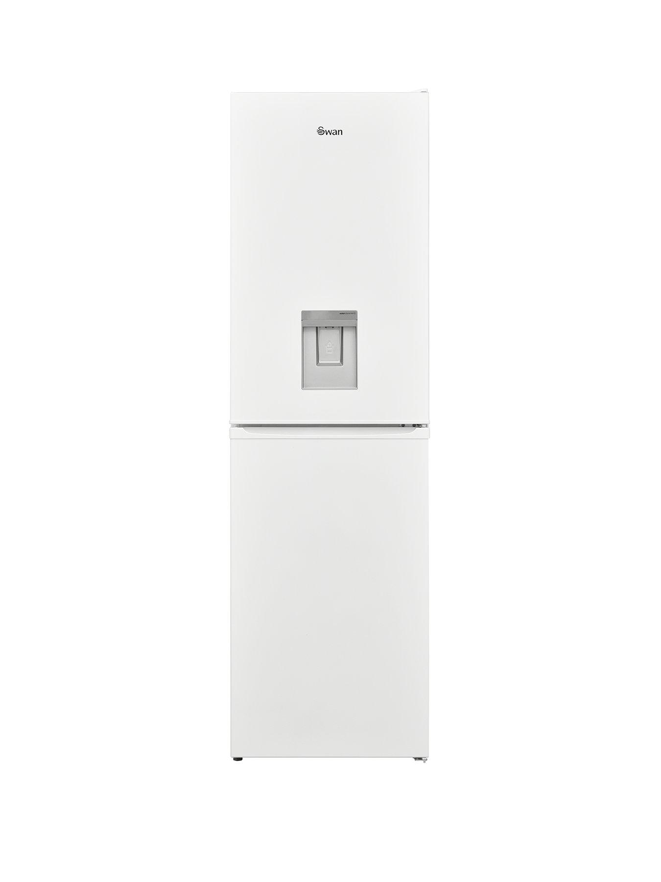 Product photograph of Swan Sr158120w 54cm Wide 183cm High Freestanding Frost-free Fridge Freezer With Water Dispenser - White from very.co.uk
