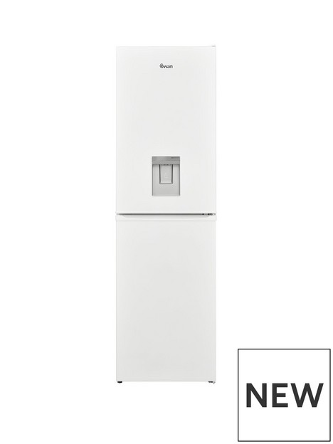 swan-sr158120w-54cm-widenbsp183cm-high-freestanding-frost-free-fridge-freezer-with-water-dispenser-white