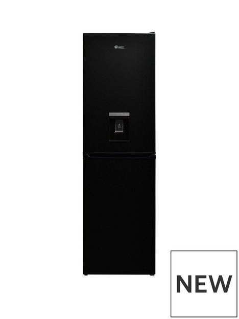 swan-sr158120b-54cm-wide-166cm-high-freestanding-frost-free-fridge-freezer-with-water-dispensernbsp--black