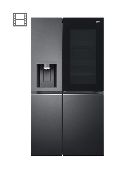 lg-instaview-thinq-gsxv90mcae-wifi-connected-american-style-fridge-freezer-matte-black-e-rated